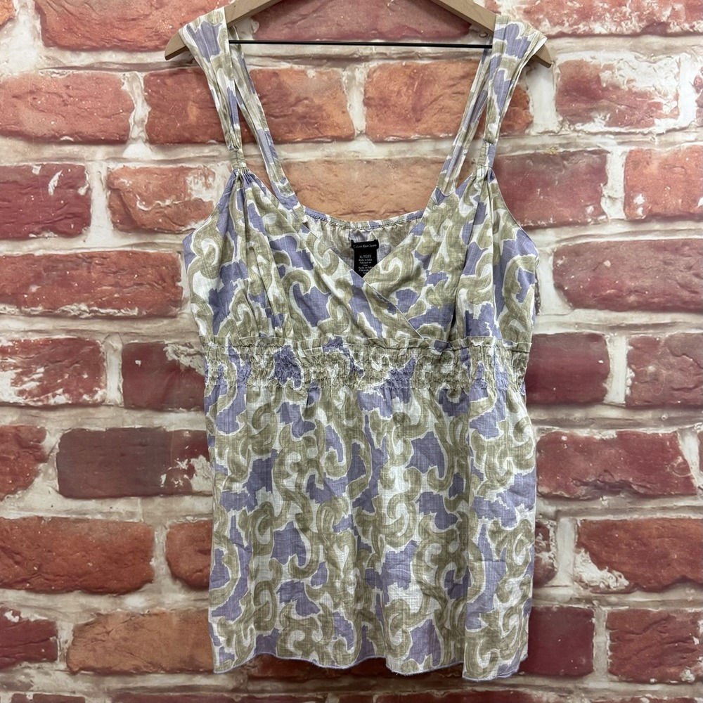 Calvin Klein Top Women's XL Multicolor Abstract Baby Doll Camisole Tank Shirt